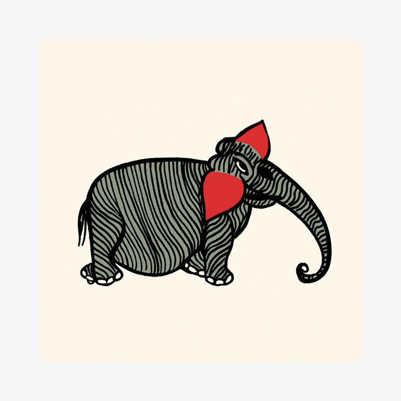 Patua Elephant Card