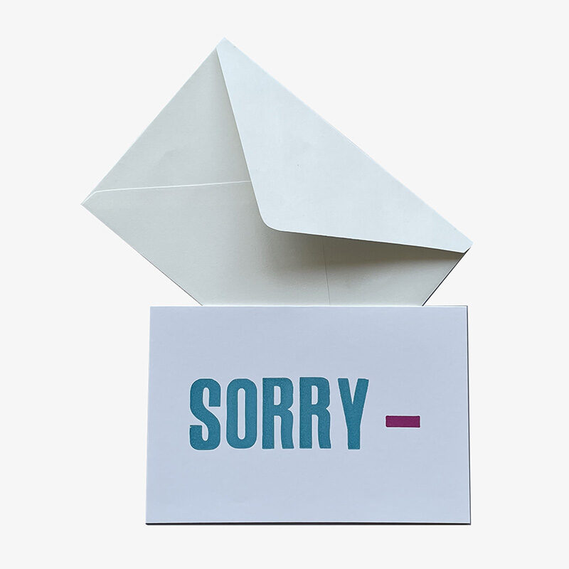 Sorry- Card