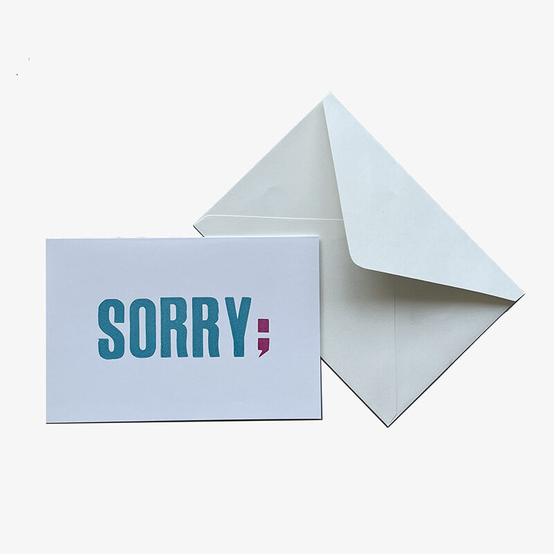 Sorry; Card